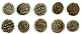 Lot of 10 nice silver dammas, late 900s CE, Habbarid Amirs of Sind