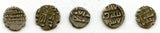 Lot of 5 nice silver dammas, late 900s CE, Habbarid Amirs of Sind