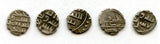 Lot of 5 nice silver dammas, late 900s CE, Habbarid Amirs of Sind