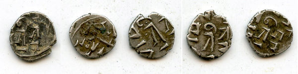 Lot of 5 nice silver dammas, late 900s CE, Habbarid Amirs of Sind