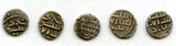 Lot of 5 nice silver dammas, late 900s CE, Habbarid Amirs of Sind