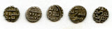 Lot of 5 nice silver dammas, late 900s CE, Habbarid Amirs of Sind