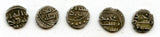 Lot of 5 nice silver dammas, late 900s CE, Habbarid Amirs of Sind