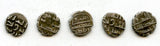 Lot of 5 nice silver dammas, late 900s CE, Habbarid Amirs of Sind