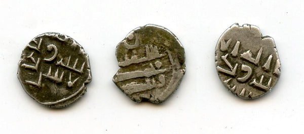 Lot of 3 nice silver dammas, late 900s CE, Habbarid Amirs of Sind