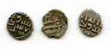 Lot of 3 nice silver dammas, late 900s CE, Habbarid Amirs of Sind