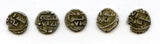 Lot of 5 nice silver dammas, late 900s CE, Habbarid Amirs of Sind