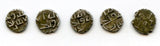 Lot of 5 nice silver dammas, late 900s CE, Habbarid Amirs of Sind