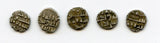 Lot of 5 nice silver dammas, late 900s CE, Habbarid Amirs of Sind