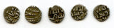 Lot of 5 nice silver dammas, late 900s CE, Habbarid Amirs of Sind