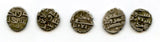 Lot of 5 nice silver dammas, late 900s CE, Habbarid Amirs of Sind