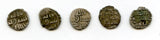 Lot of 5 nice silver dammas, late 900s CE, Habbarid Amirs of Sind