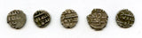 Lot of 5 nice silver dammas, late 900s CE, Habbarid Amirs of Sind