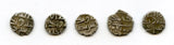 Lot of 5 nice silver dammas, late 900s CE, Habbarid Amirs of Sind