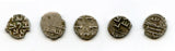 Lot of 5 nice silver dammas, late 900s CE, Habbarid Amirs of Sind