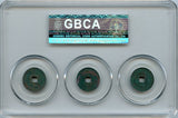 Certified trio of different Chun Hua cash, Tai Zong (976-997), N.Song, China