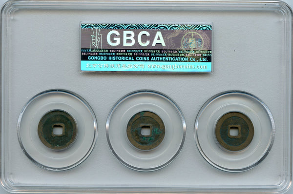 Certified trio of different Chun Hua cash, Tai Zong (976-997), N.Song, China