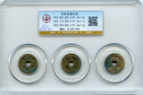 Certified trio of different Zhi Dao cash, Tai Zong (976-997), N.Song, China