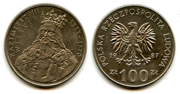Commemorative 100 zloty coin, 1987, Poland