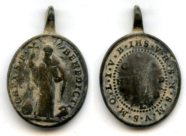 Original religious medallion, c.15th-16th century, Spain