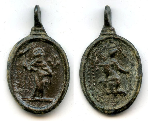 Original religious medallion, c.15th-16th century, Spain