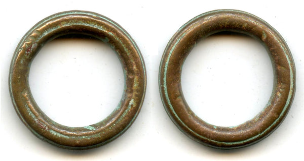 Scarcer ancient Celtic ring money w/groove, Danube region, c.500-100 BC