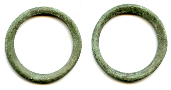 Scarcer ancient Celtic ring money w/groove, Danube region, c.500-100 BC