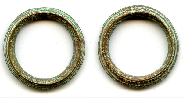 Scarcer ancient Celtic ring money w/groove, Danube region, c.500-100 BC
