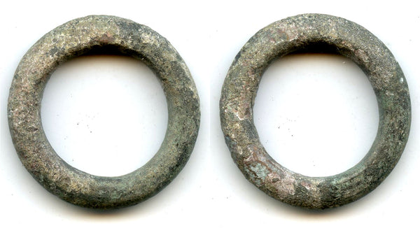 Scarcer ancient Celtic ring money w/groove, Danube region, c.500-100 BC