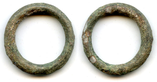 Scarcer ancient Celtic ring money w/groove, Danube region, c.800-500 BC