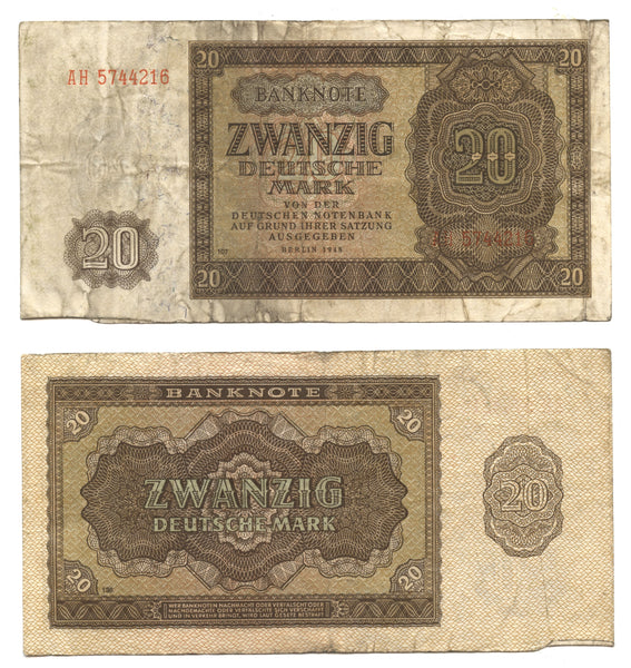 20 marks, 1948, German Democratic Republic (1949-1990)  Pick-13.