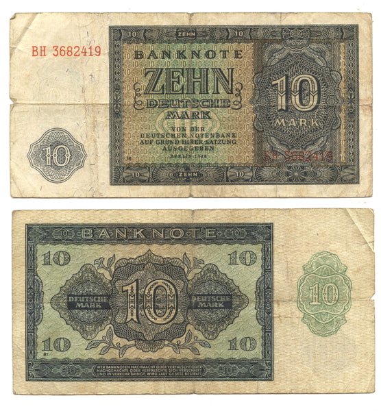 10 marks, 1948, DDR (East Germany) (Pick-12)