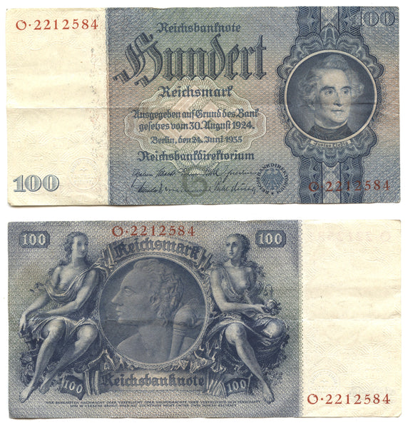 100 Reichsmark, 1935, Third Reich (1933-1945), Germany