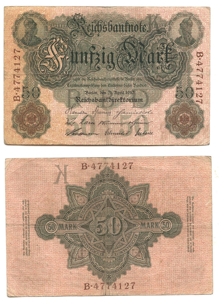 50 marks, 1910, William II (1888-1918), Germany (Pick-26a)