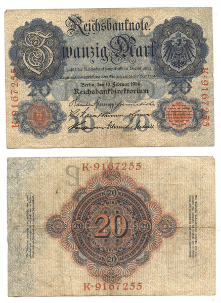 20 marks, 1910, William II (1888-1918), Germany (Pick-25)