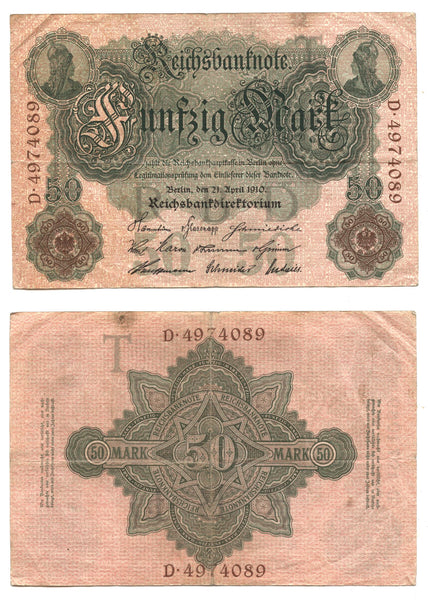 50 marks, 1910, William II (1888-1918), Germany (Pick-26a)