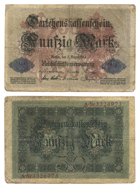 50 marks, 1914, William II (1888-1918), Germany (Pick-49)