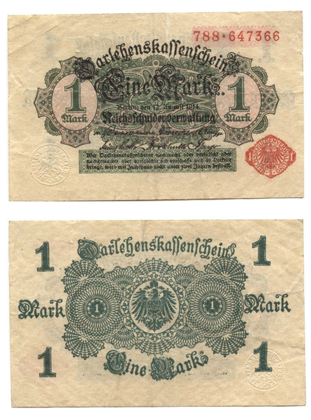 1 mark, 1914 (1917), William II (1888-1918), Germany (Pick-51)