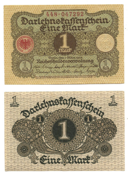 1 mark, 1920, Weimar republic, Germany (Pick-58)