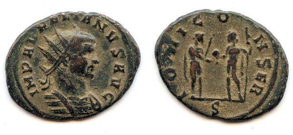 AE antoninianus of Aurelian (270-275 AD), Siscia mint, Roman Empire