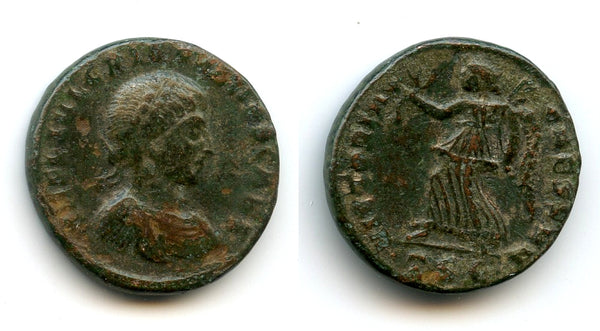 Scarcer follis of Crispus (317-326 AD), Thessalonica mint, Roman Empire (RIC 62)