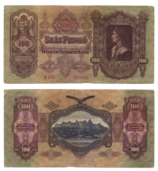 100 pengo, 1930, Hungary (Pick-98)