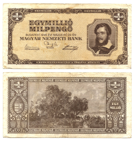 1 trillion pengo, 1946, Hungary (Pick-128)