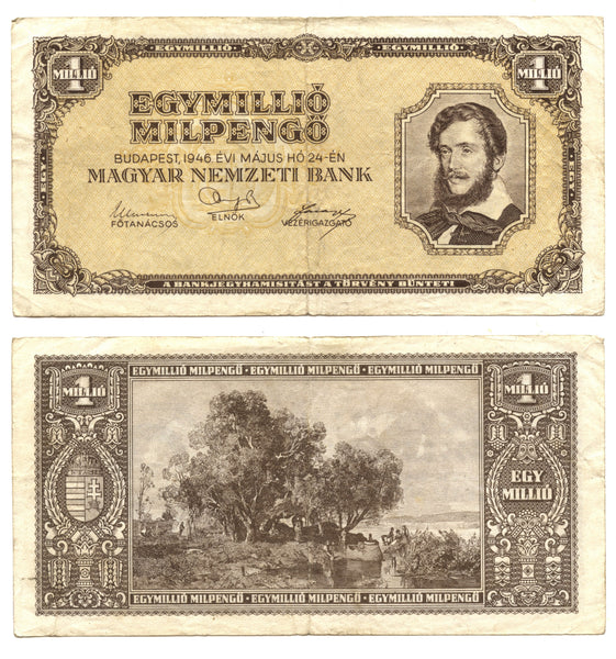 1 trillion pengo, 1946, Hungary (Pick-128)