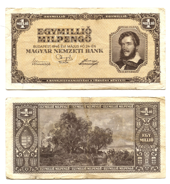 1 trillion pengo, 1946, Hungary (Pick-128)