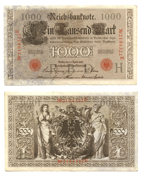 1000 marks, 1910, Germany (Pick-44)