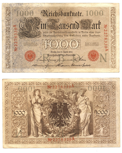 1000 marks, 1910, Germany (Pick-44)