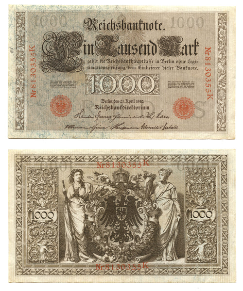 1000 marks, 1910, Germany (Pick-44)