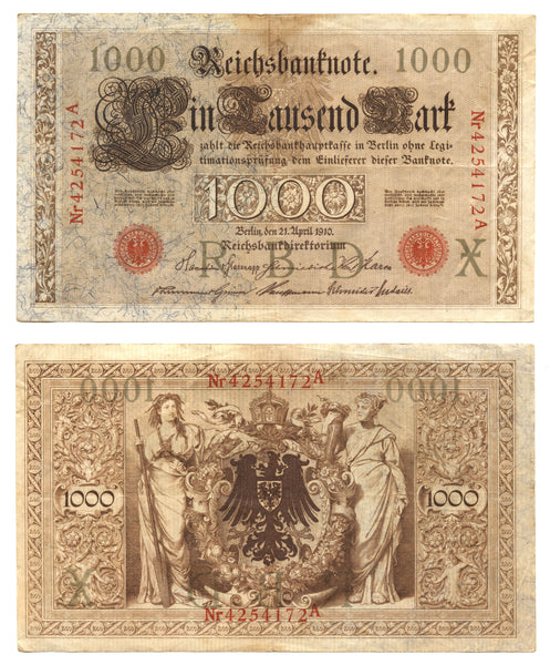 1000 marks, 1910, Germany (Pick-44)
