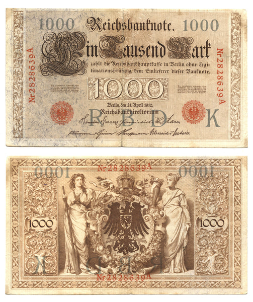 1000 marks, 1910, Germany (Pick-44)
